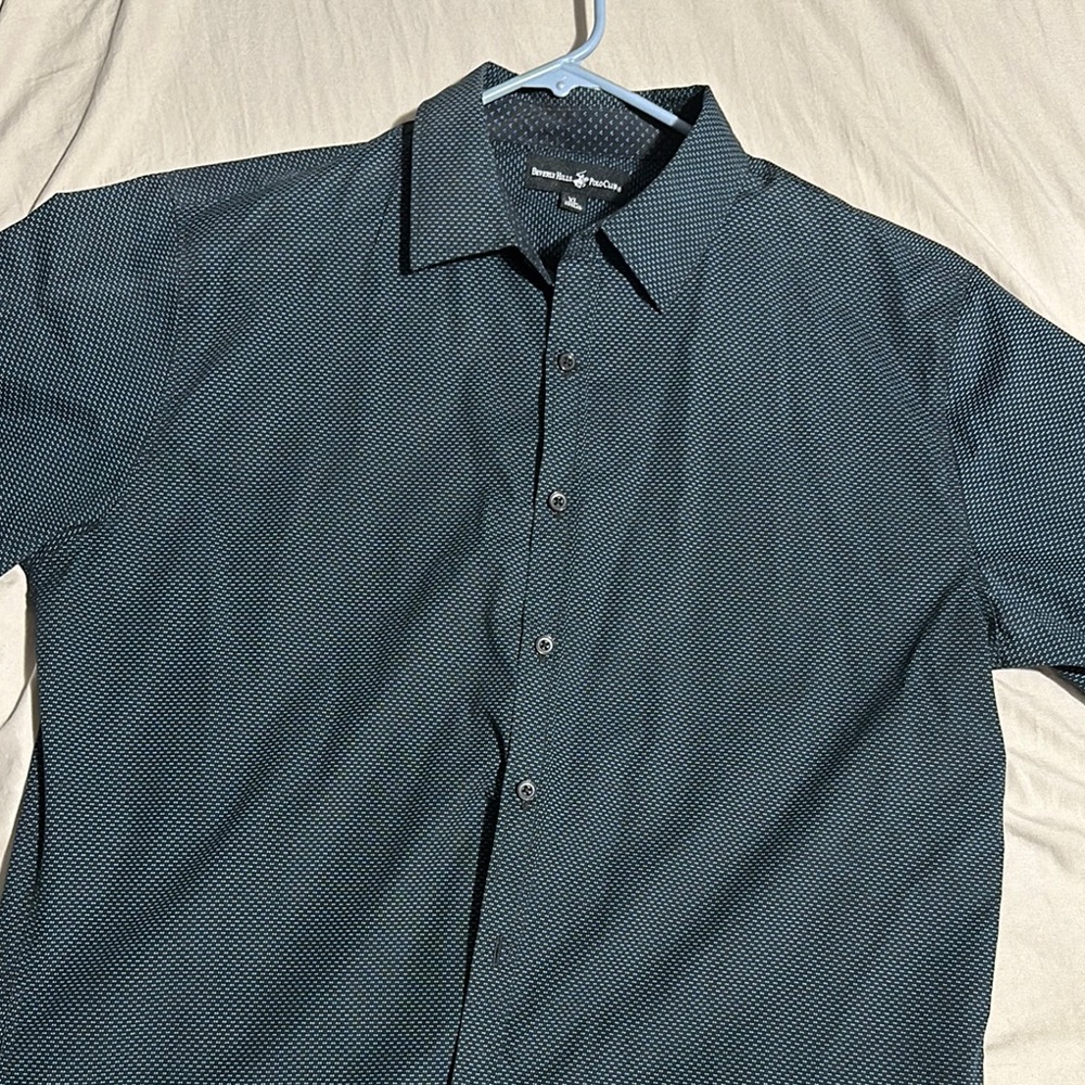Beverly Hills Polo Club Black Casual Button Down Shirt